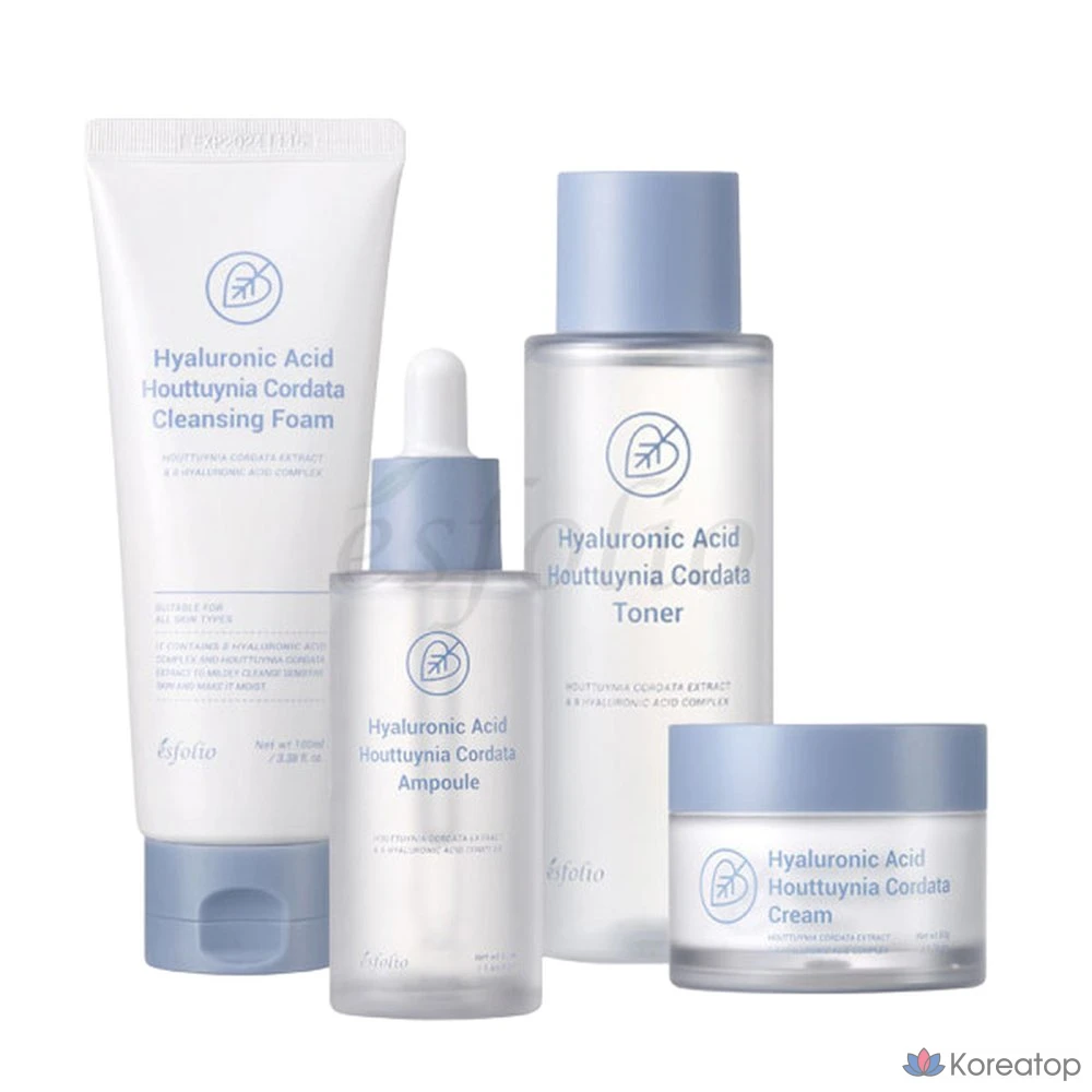 Набор из 4 средств с гиалуроновой кислотой Esfolio, 1 шт.