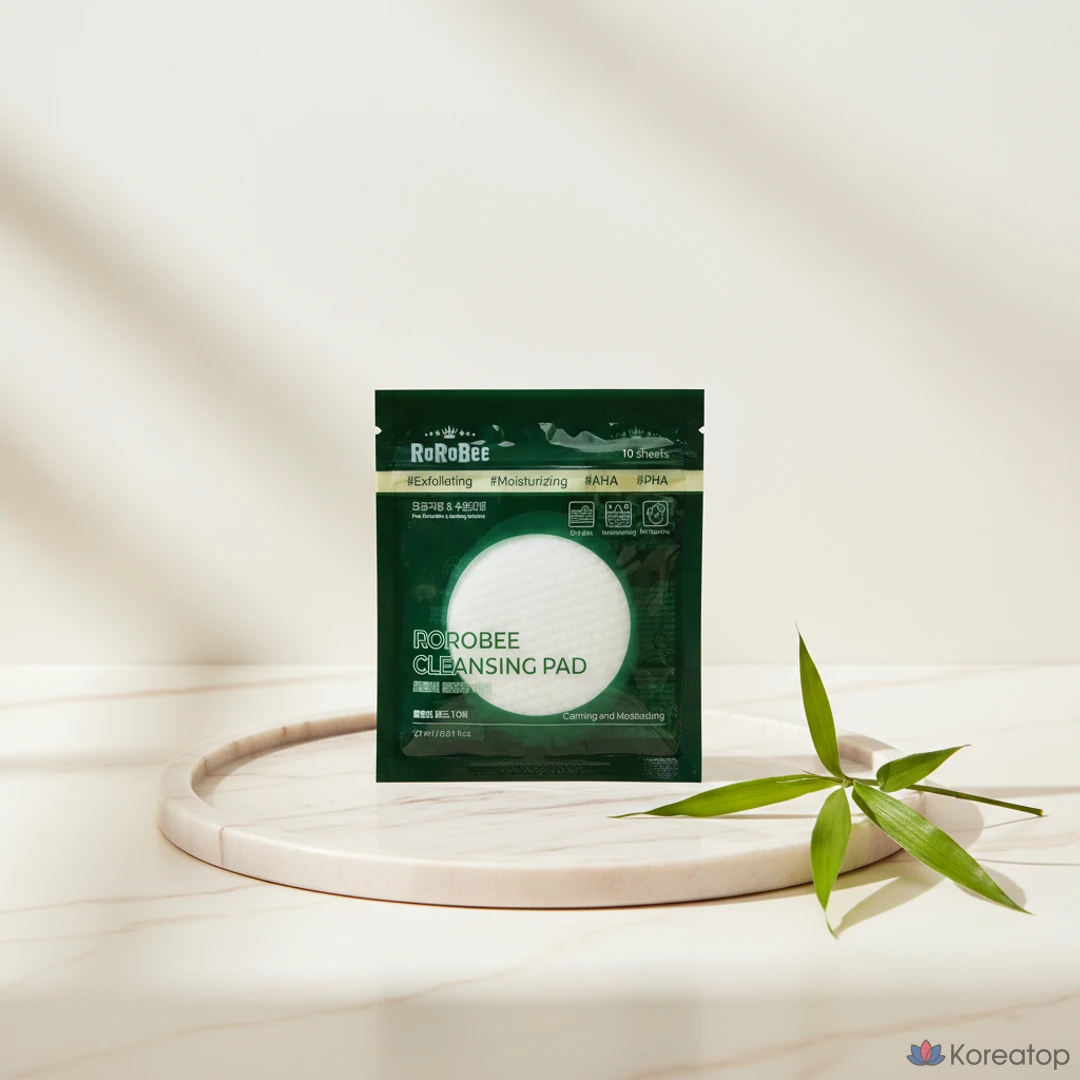 Гипоаллергенные очищающие подушечки для сужения пор, увлажнения и мягкого очищения, 5 комплектов по 10 листов., фото 6