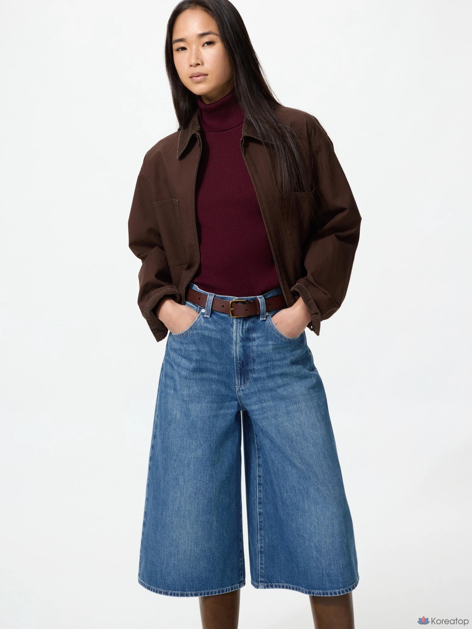 Брюки-кюлоты Uniqlo Denim Culottes