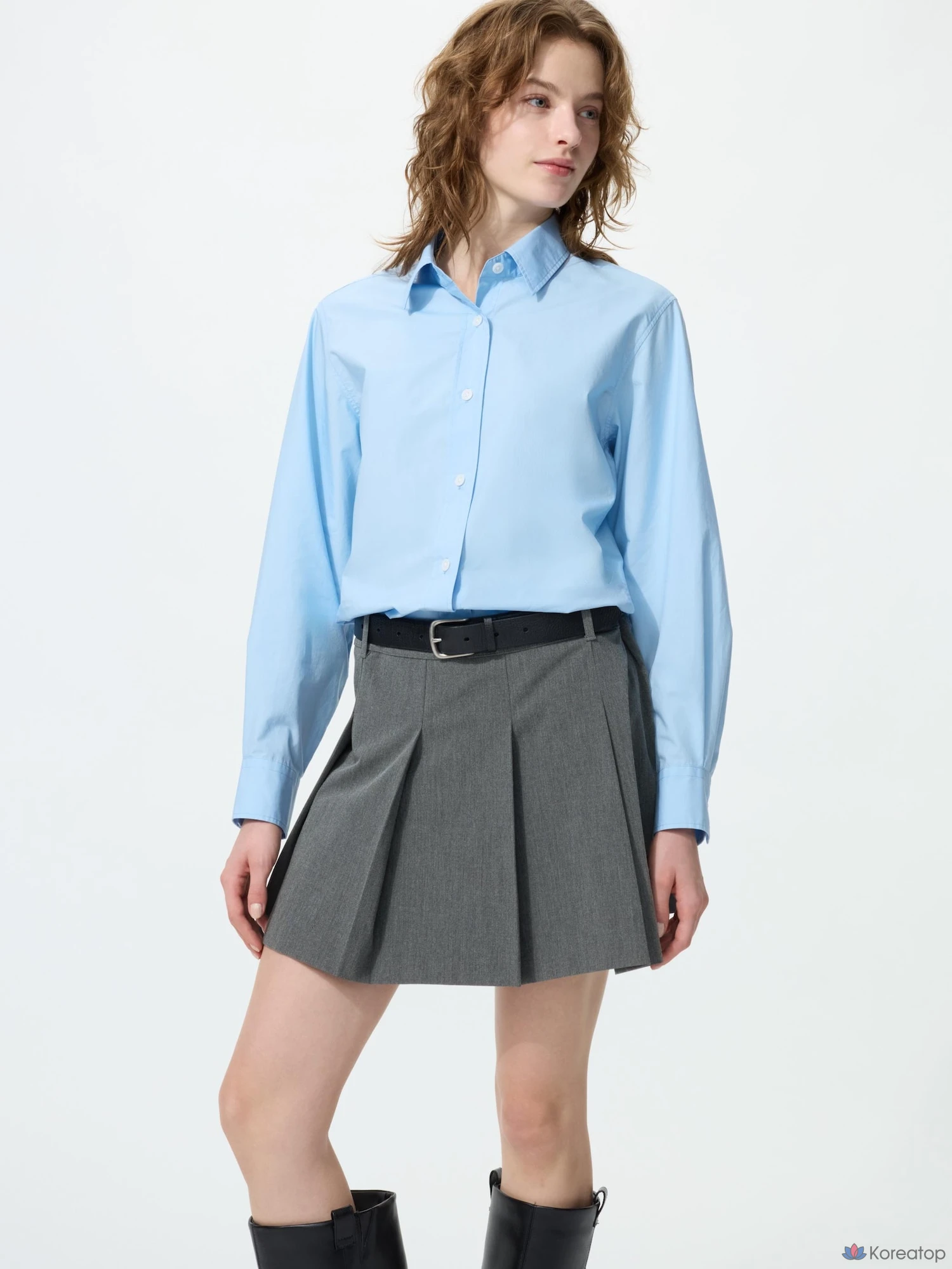 Рубашка Uniqlo Cotton Fit Shirt