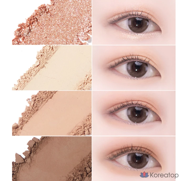 Палетка теней Missha Day Vibe, 3 г, № 1, оттенок Beige Motion, 1 шт., фото 7