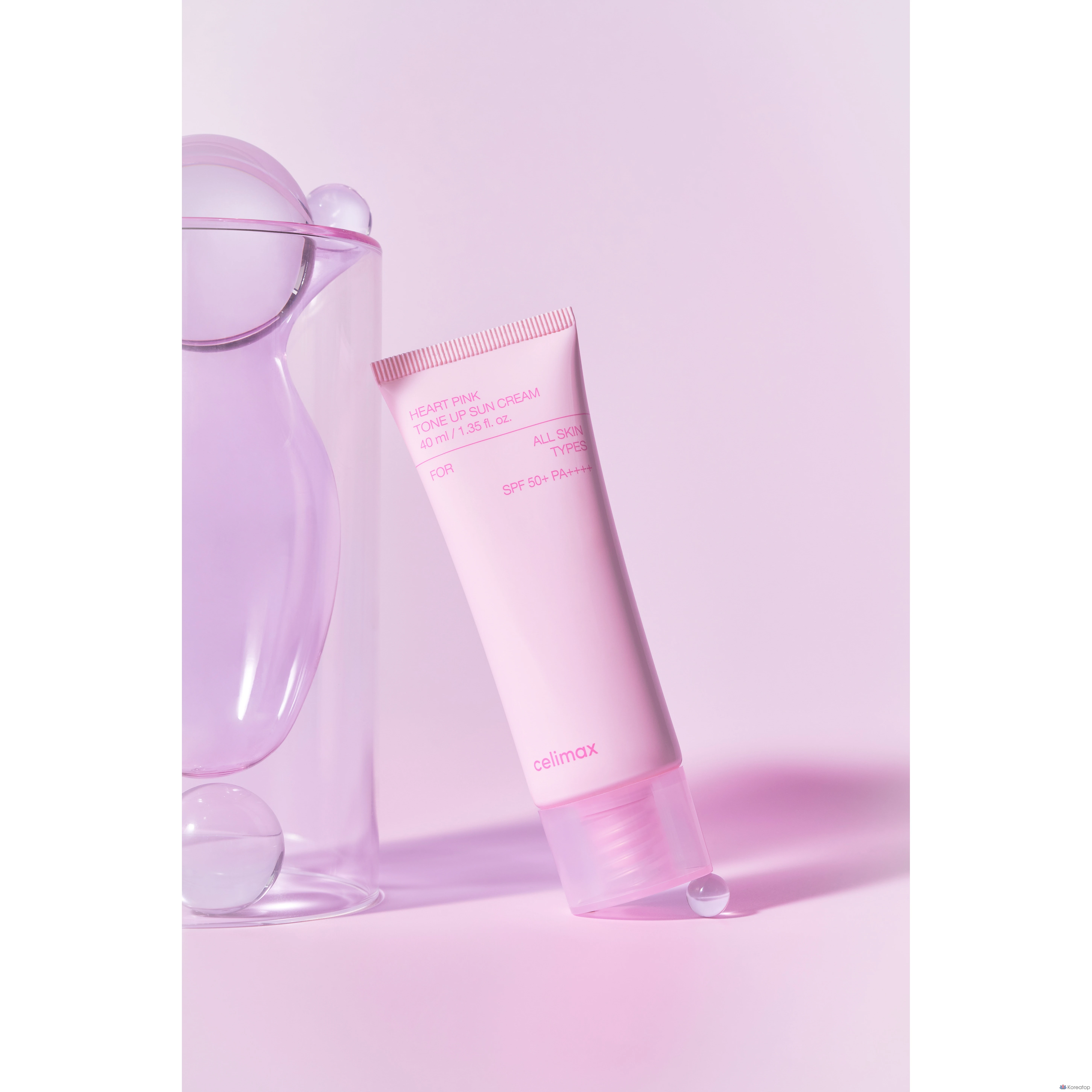 Солнцезащитный крем Cellimax Heart Pink Tone-Up SPF50+ PA++++, 40 мл, 1 шт.