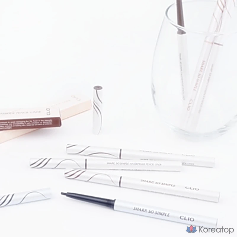 CLIO CLUB CLIO Sharp So Simple Водостойкий карандаш для глаз 0,14 г, подводка для глаз, теплый оттенок, 1 шт.