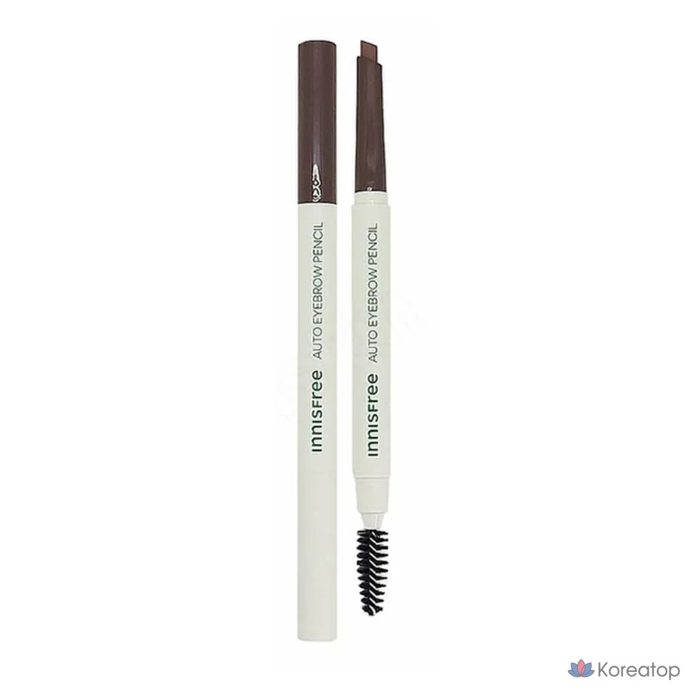Карандаш для бровей Innisfree Flat Eyebrow Pencil 0.3g, 02 Dark Night Sky Black, 1 шт.