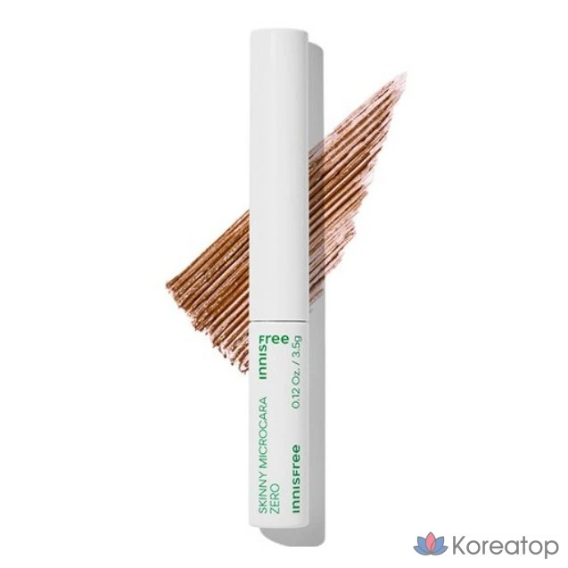 Тушь для ресниц Innisfree Skinny Mascara Zero, 3,5 г, № 2, коричневый, 1 шт.