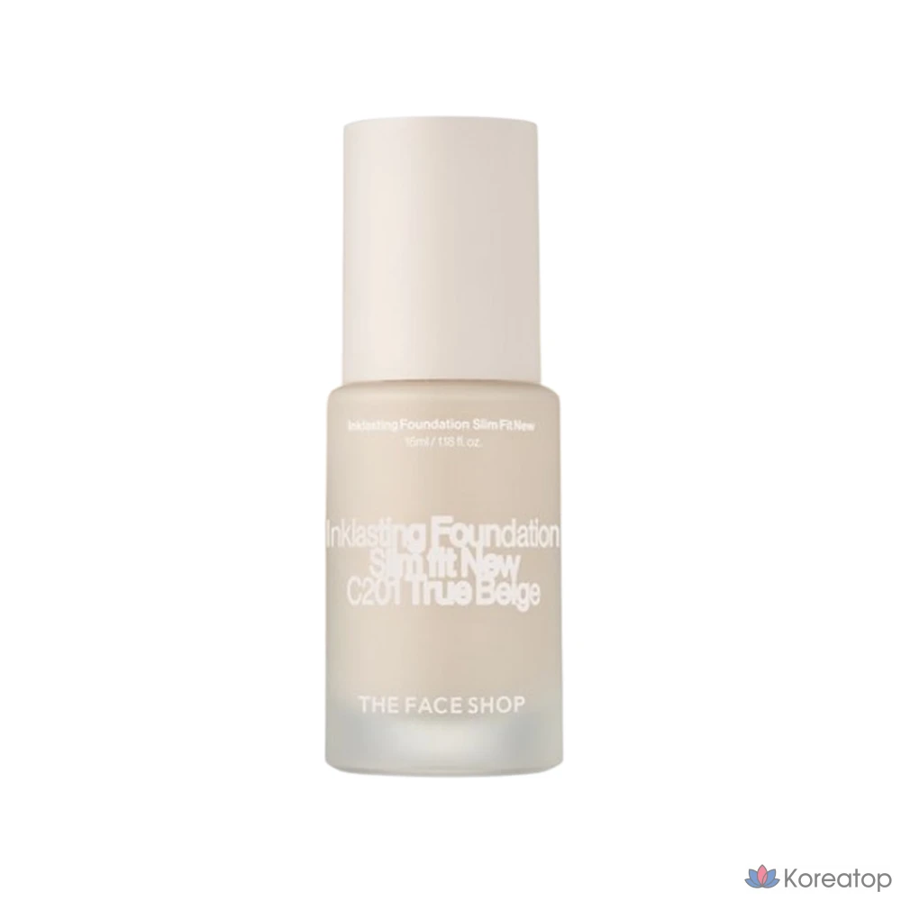 Тональный крем The Face Shop Ink Lasting Foundation Slim Fit EX, 30 мл, 1 шт., C201 True Beige