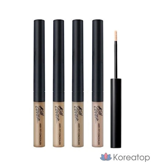 Консилер Clio Kill Cover Airy Fit, 3 г, оттенок 04 «Имбирь», 1 шт., фото 5