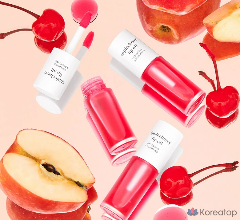 Масло для губ Nuni с ароматом яблока и вишни, 3,7 мл, 1 шт., фото 2