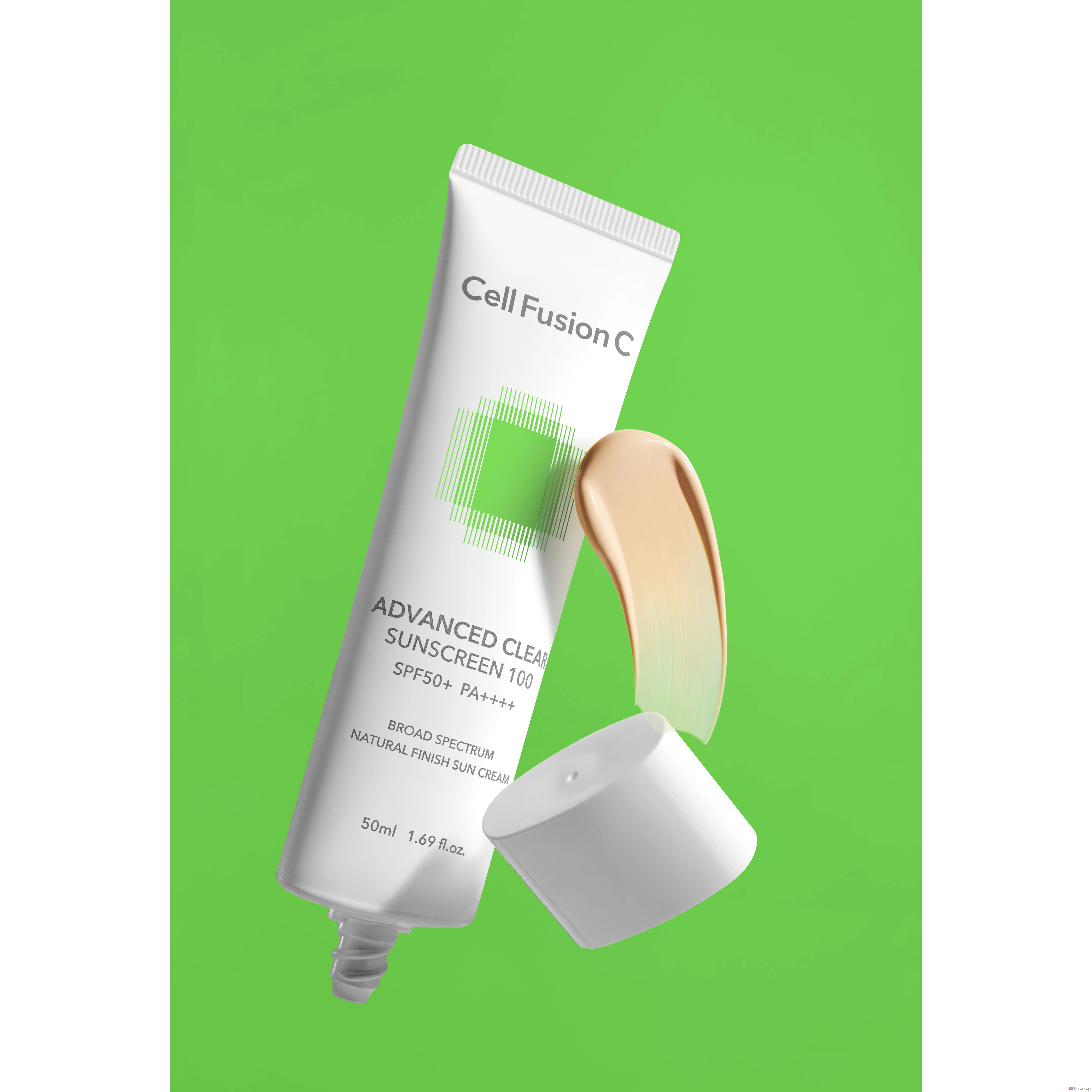 Солнцезащитный крем Cellfusion C Advanced Clear Sunscreen 100 SPF 50+ PA++++, 50 мл, 1 шт., фото 9