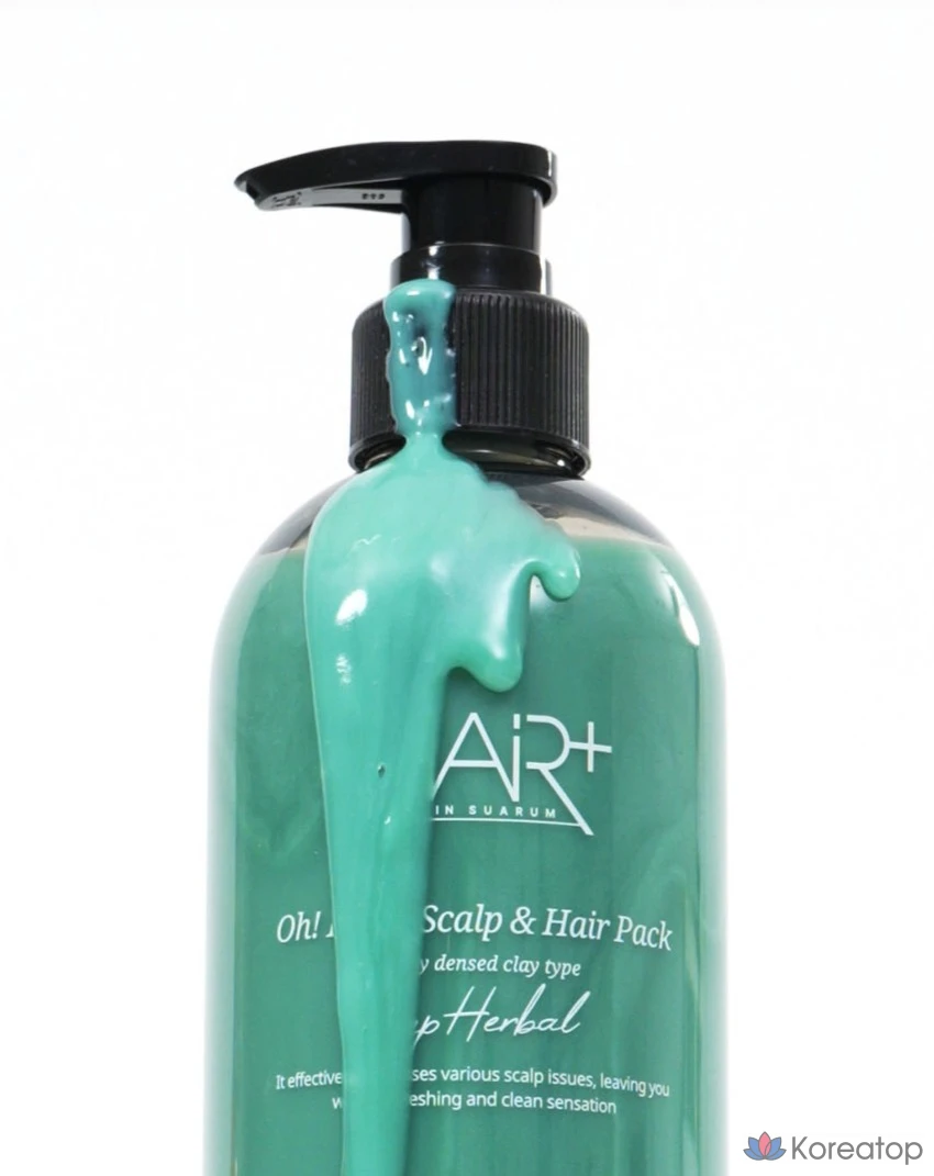 Hair Plus Opresh Deep Herbal Scalp &amp; Hair Pack Fresh Herb Green Scent, 500 мл, 1 шт.