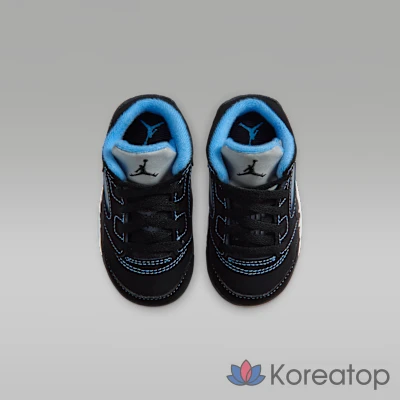 Кроссовки детские Jordan 5 Black Carolina, фото 4