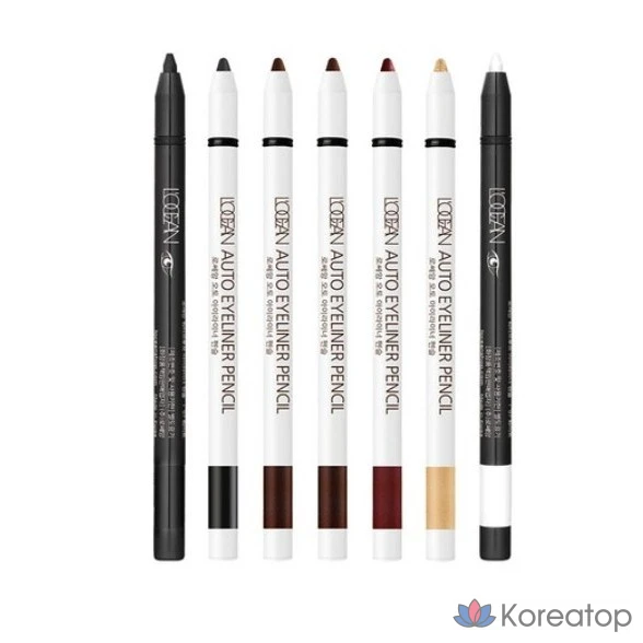 Гелевая подводка для глаз L'OCEAN Airtight Auto Gel Eyeliner, цвет TWINKLE BROWN, 1 шт.
