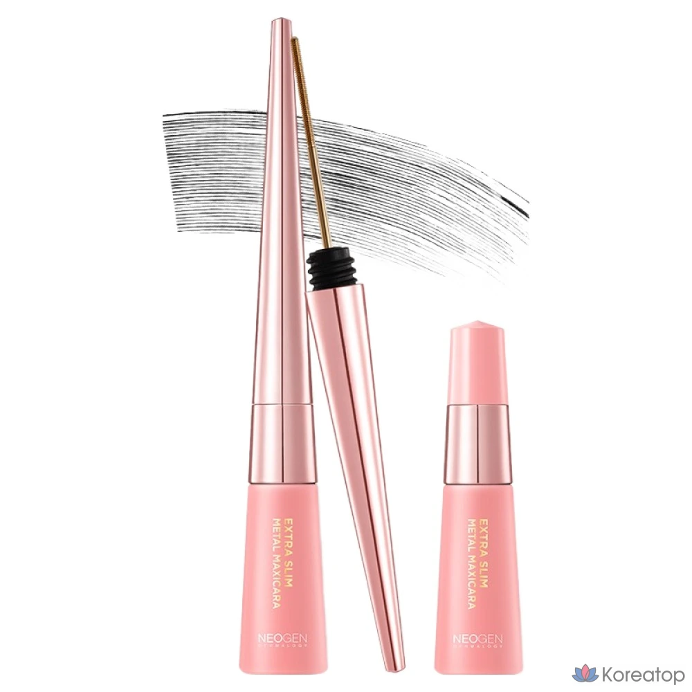 Neogendermalogie Extra Slim Metal Mascara 6 мл + сменный блок 6 мл, черный, 1 шт.