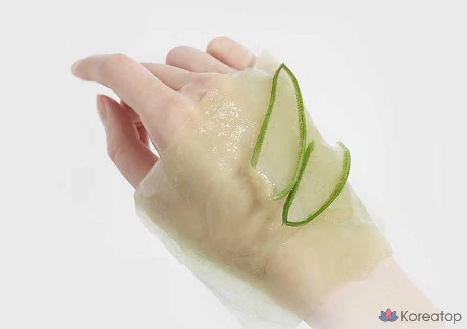 Маска-ампунь KIM JEONG MOON Aloe La Sense Loe Cure Realoe Phyto Green, 10 штук, 1 штука., фото 2