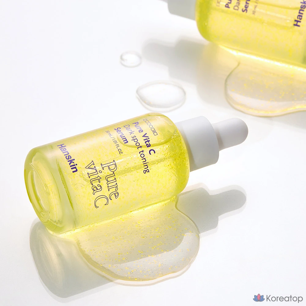 Тонизирующая сыворотка HANSKIN Pure Vita C от прыщей, 1 шт., 30 мл