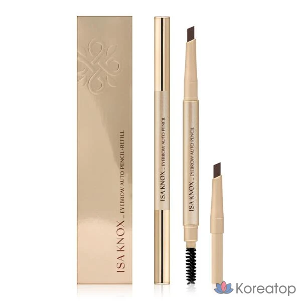 Карандаш для бровей Artbox/Isa Knox Isa Knox Eyebrow Auto Pencil Liner (со сменным стержнем), № 02, натуральный коричневый, 1 шт.