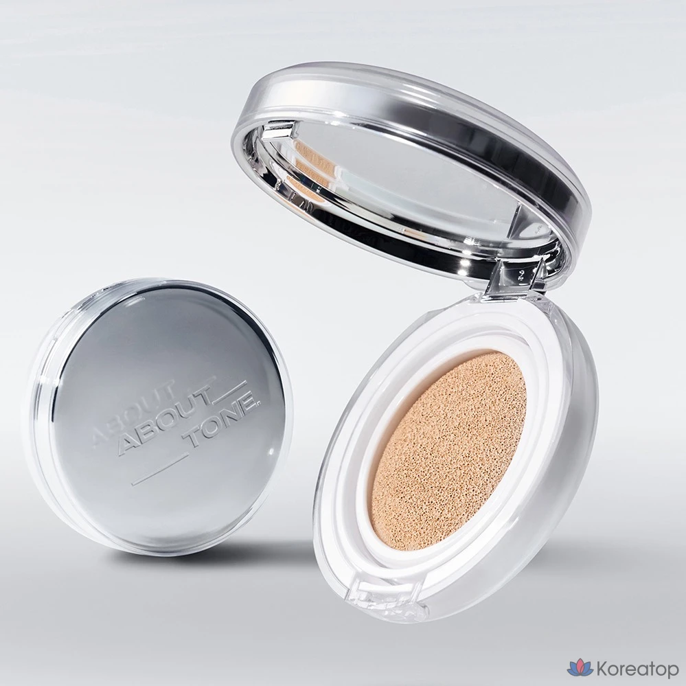 Тональный крем-кушон ABOUT TONE Skin Layer Fit Cushion Foundation, 13 г, оттенок 21 Warm Light, 1 шт., фото 8