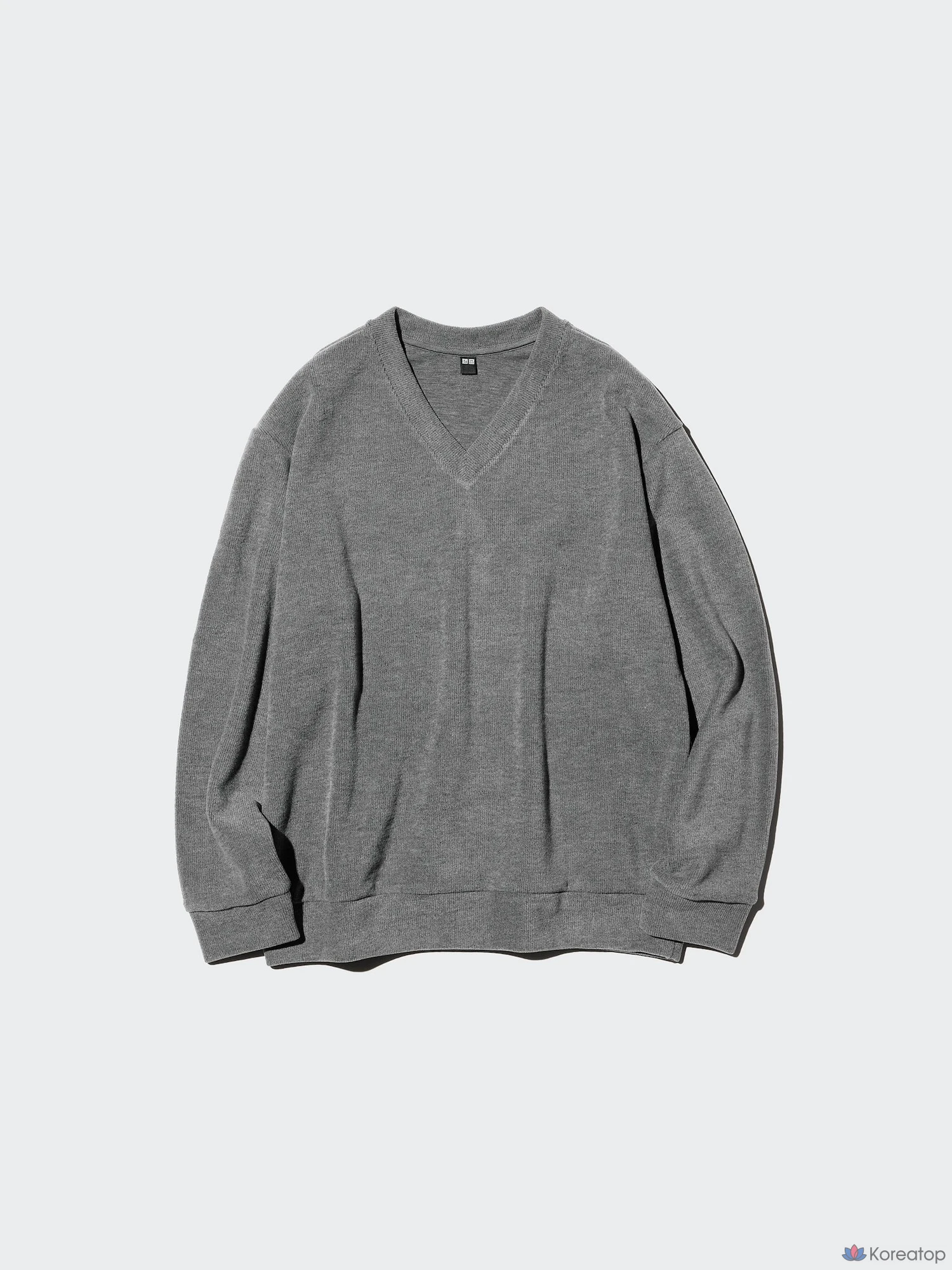 Футболка Uniqlo Rib Knit Fleece V-Neck T
