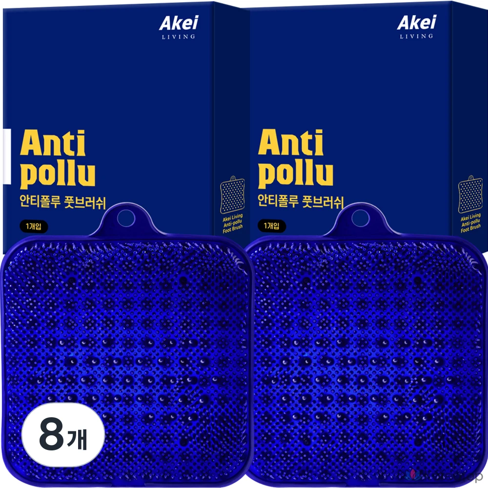 Щетки для ног Akei Derma+, 1 упаковка, 8 штук