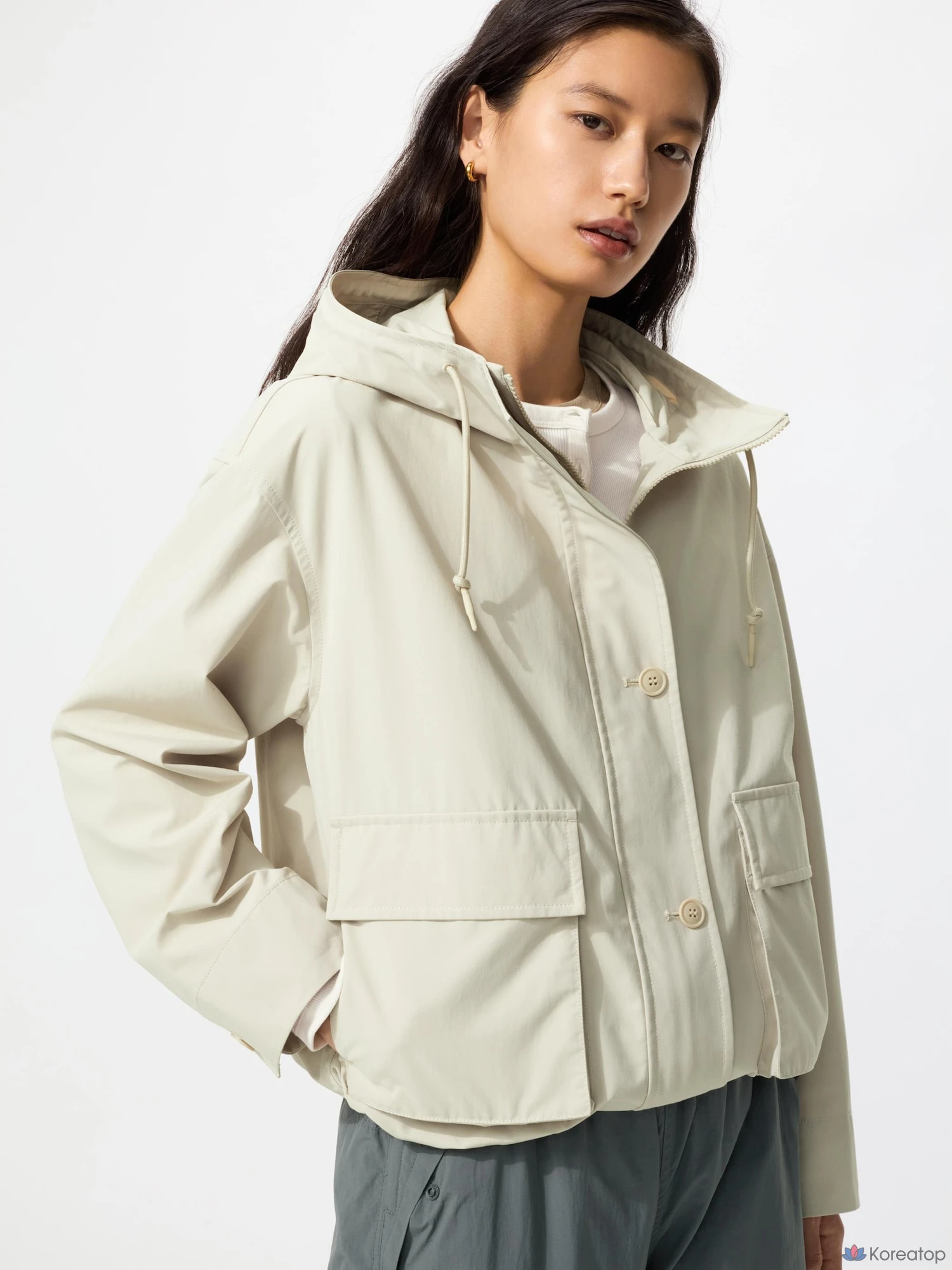 Парка Uniqlo Utility Cotton Blend Parka