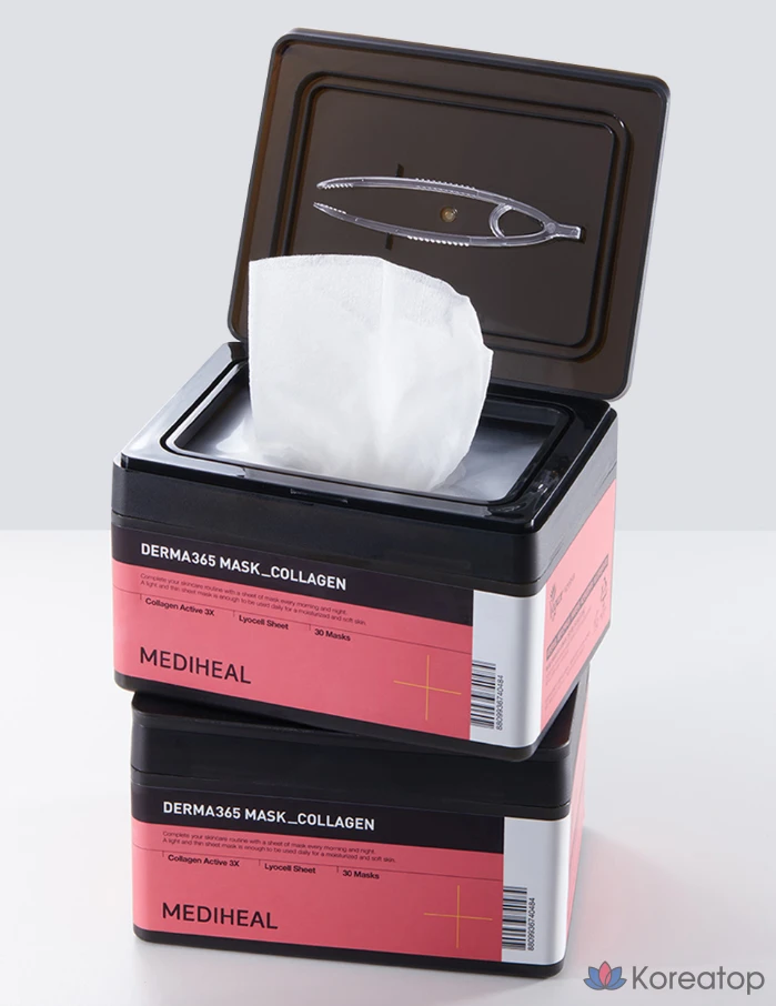 Коллагеновая маска Mediheal Derma365, 30 листов, 1 упаковка.