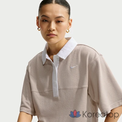 Поло женское Nike Sportswear Oversized Short-Sleeve Polo, фото 3