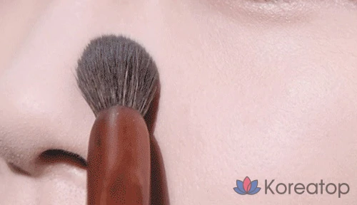 Набор для фиксации макияжа Too cool for school от Rodin Finish Setting Pact 4 г + портативная кисть для контуринга, разные цвета, 1 шт., фото 7