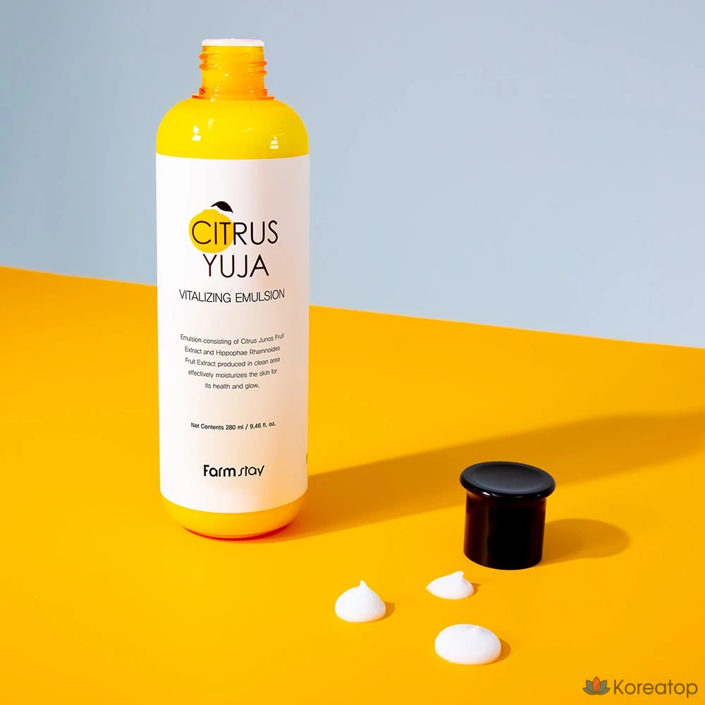 Эмульсия FarmStay Citrus Yuzu Vitalizing Emulsion, 280 мл, 1 шт.