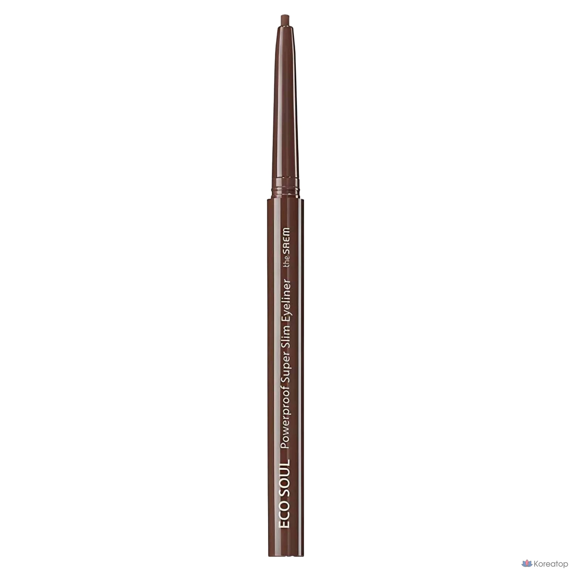 Подводка для глаз The Saem Eco Soul Powerproof Ultra Slim Eyeliner, 0.1g, цвет Thrill Brown, 1 шт., фото 3