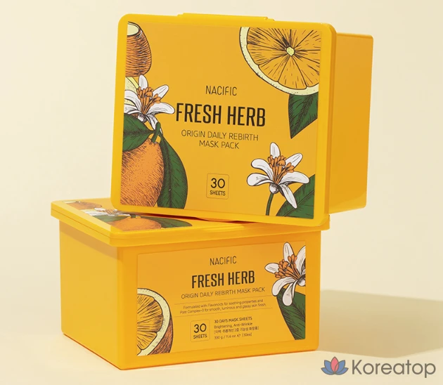 Набор масок для лица NACIFIC Fresh Herb Origin Daily Reversal Mask Pack, 30 штук, 6 упаковок., фото 4