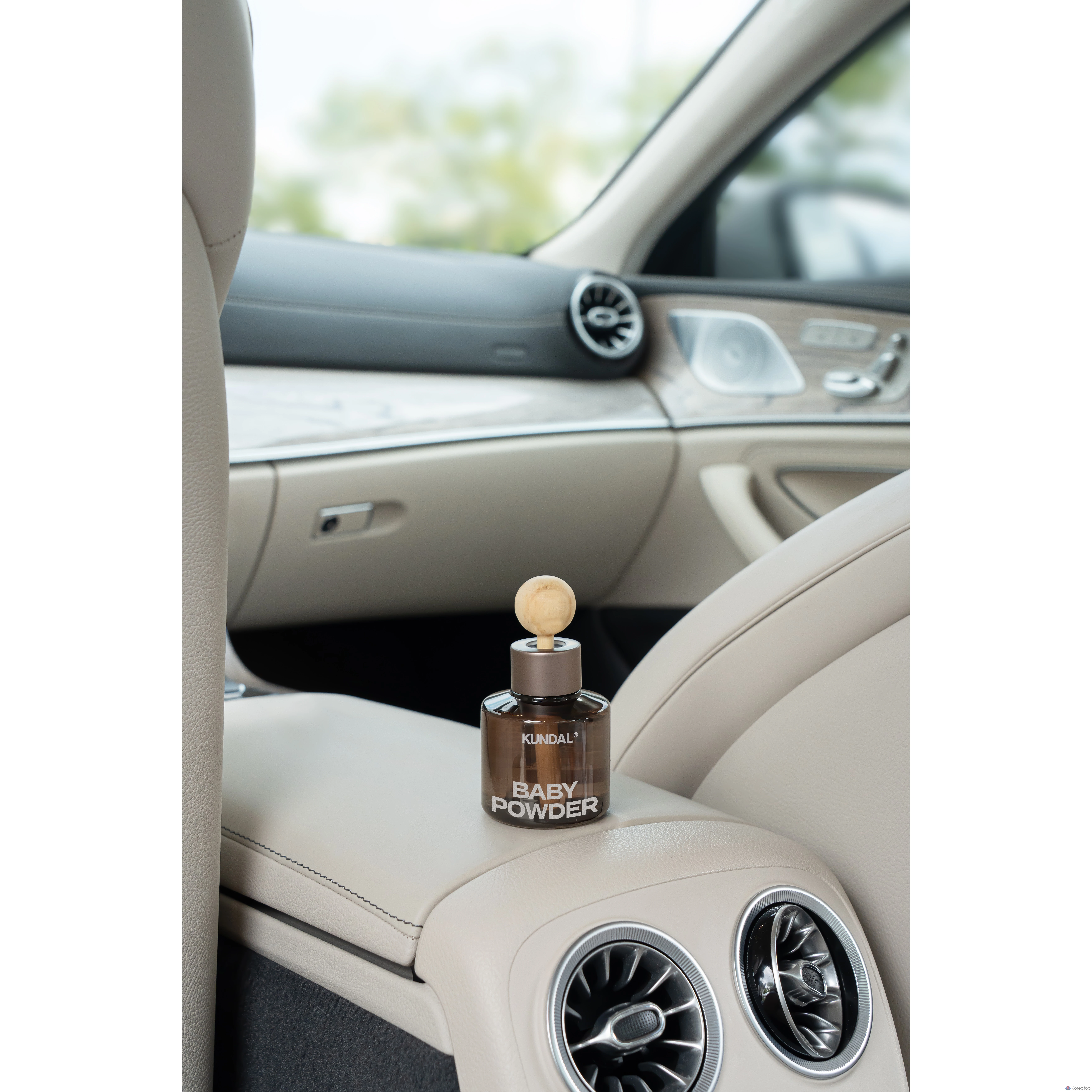 Автомобильный освежитель воздуха Kundal Perfume 75 мл (2 шт.), 2 деревянные палочки-шарика, аромат «Черная вишня», 1 комплект., фото 2