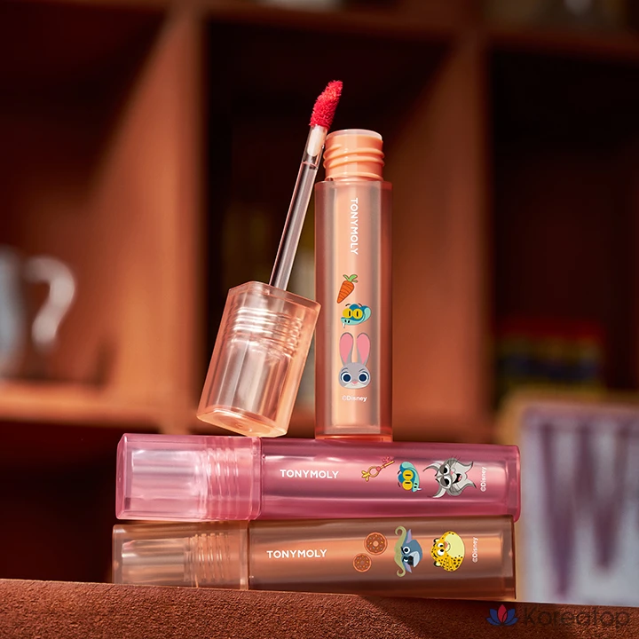 Tony Moly Zootopia Edition Perfect Lips Shocking Lip Tint, 1 шт., N17 Coco Balm Shocking, фото 5