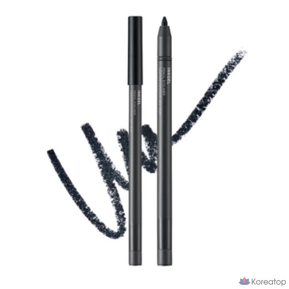 Гелевый карандаш для глаз FMGT ink, 0,5 г, № 02, цвет «черная икра», 1 шт.