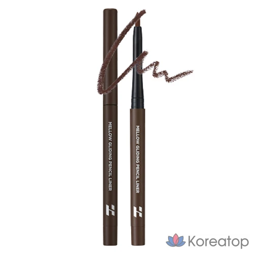 Подводка для глаз Holika Holika Mellow Gliding Pencil Liner, 0.3 г, 2 какао-крупки, 1 шт.