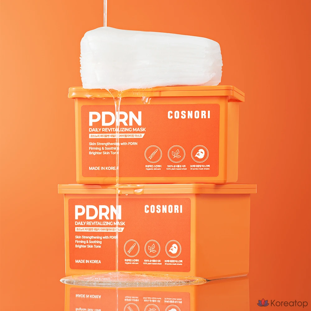 Восстанавливающая маска для лица Cosnori PDRN, 350 мл, 30 штук, 5 штук, фото 8