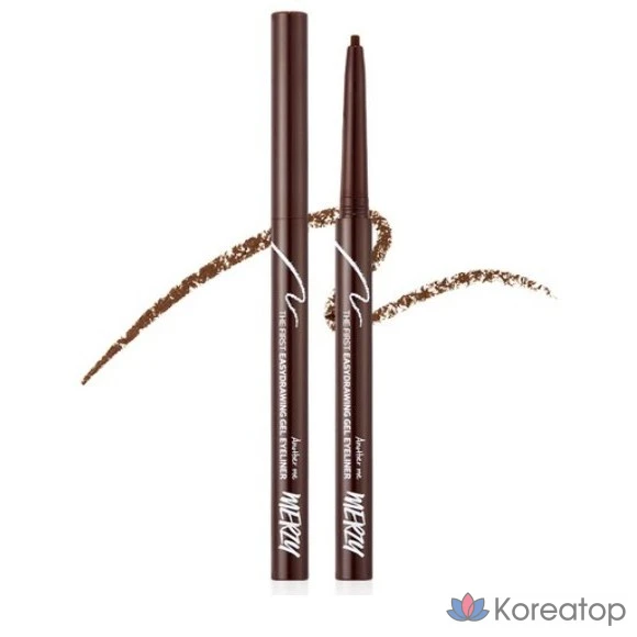 Гелевая подводка для глаз MERZY the First Easy Drawing Gel Eyeliner, 0,14 г, бордовый EG3, 1 шт.