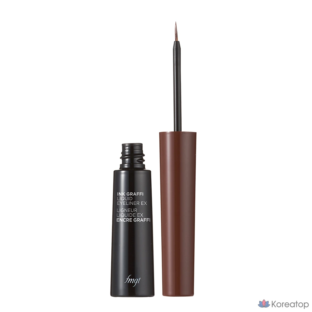 Жидкая подводка для глаз The Face Shop FMGT Inkgraphy Liquid Liner EX, 5.5g, 02 темно-коричневый, 1 шт.