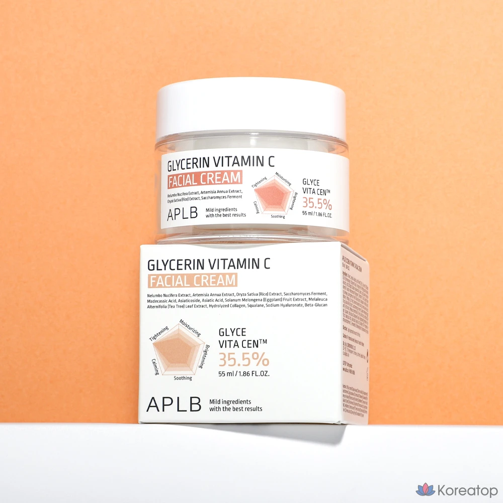 Крем для лица APLB с глицерином и витамином С, 55 мл, 1 шт.
