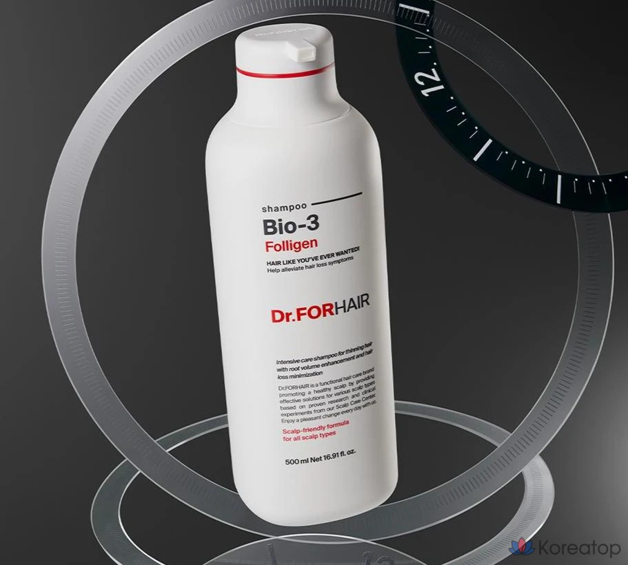 Шампунь Dr. For Hair Foligen Bio3, 500 мл, 1 шт.