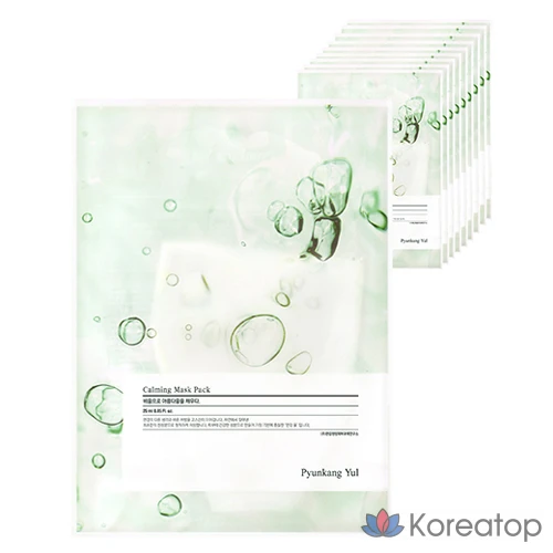 Набор успокаивающих масок Pyungangyul, 1 упаковка, 10 штук.