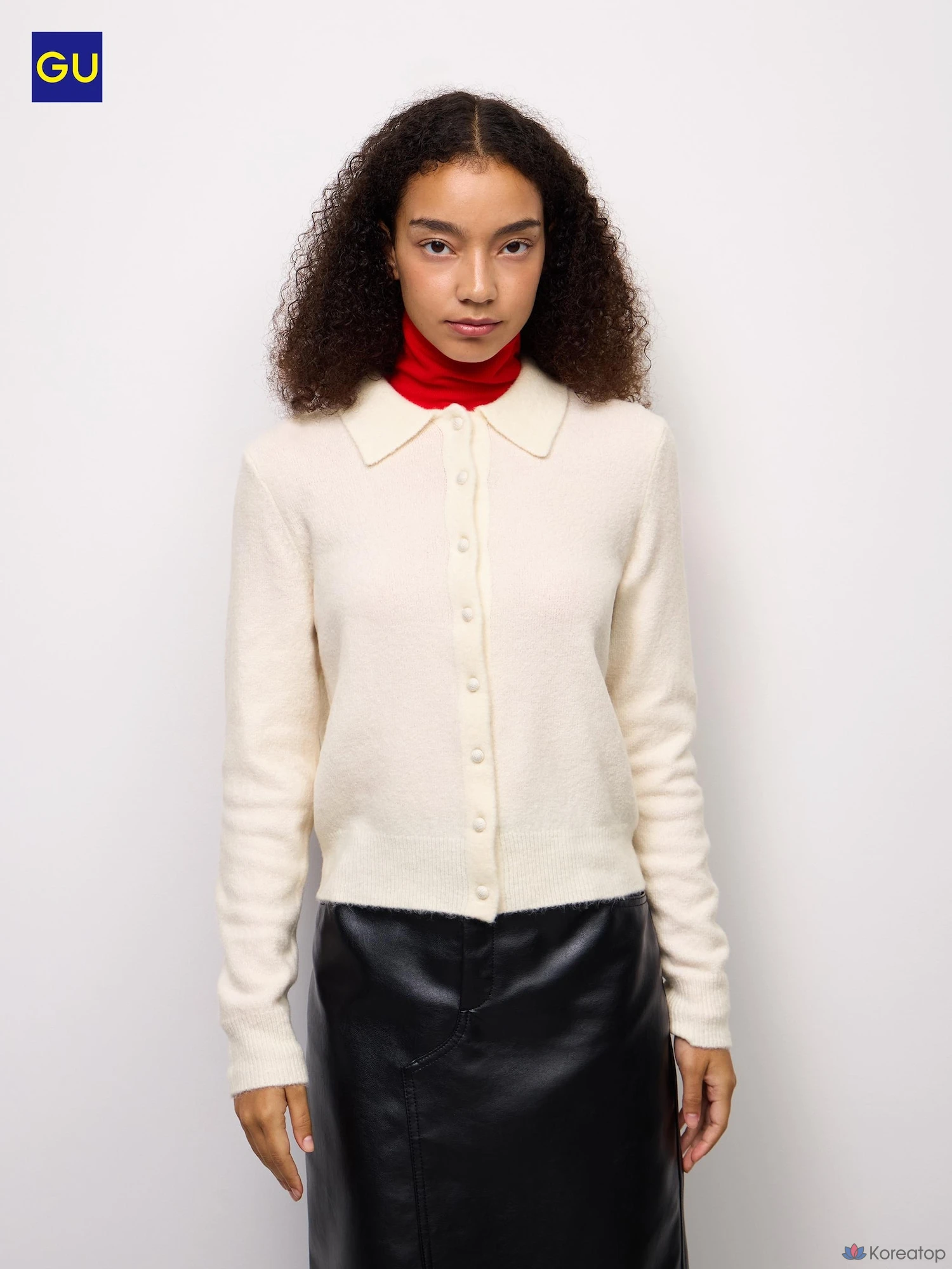 Кардиган Uniqlo Puppy Touch Knit Polo Cardigan