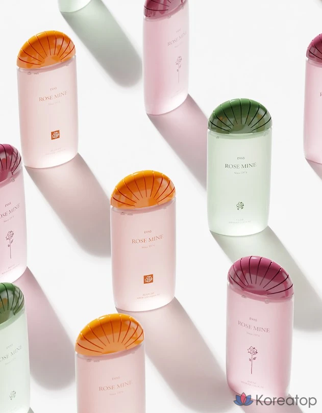 Парфюмированный одеколон для душа EVAS Rosemine Claire Dewy Rose, 1 шт., 185 мл