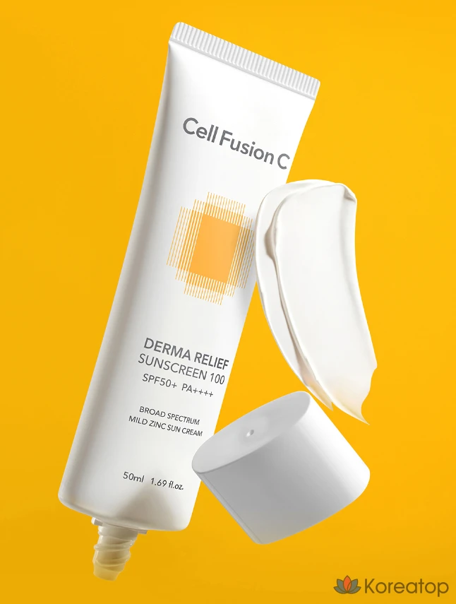 Солнцезащитный крем Cellfusion C Derma Relief Sunscreen 100 SPF50+ PA++++, 50 мл, 1 шт.