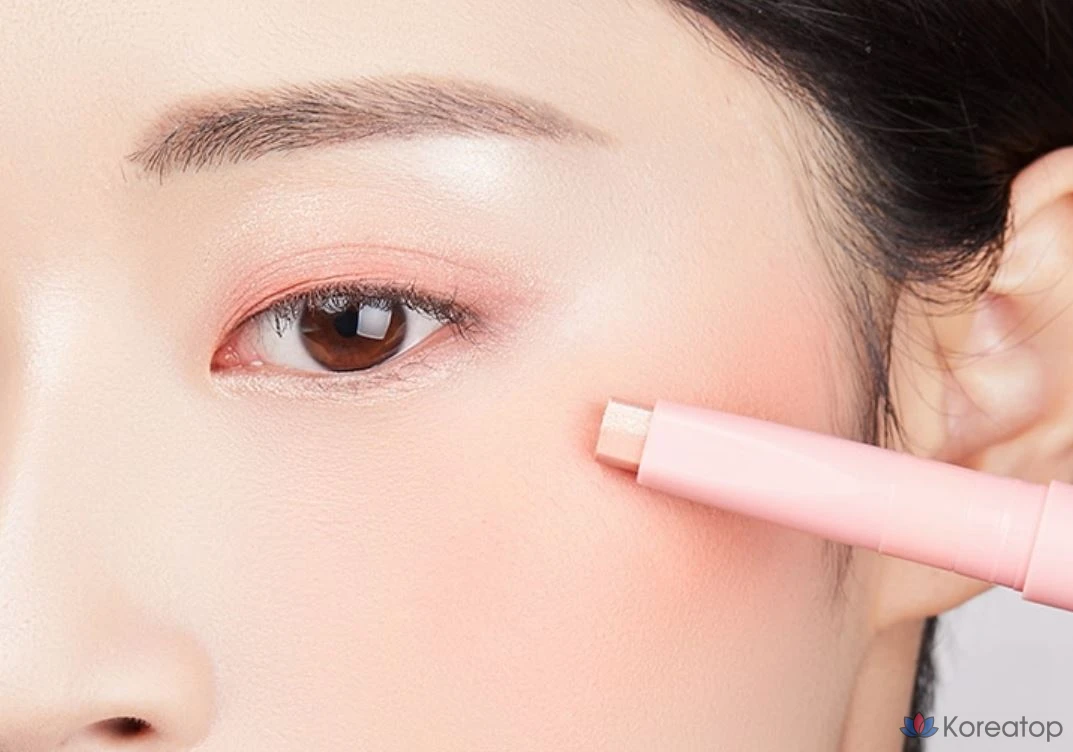 Набор двухцветных теней для век Merythod, 2 оттенка: сиреневый «Лепесток» + коралловый «Звездный свет», по 1 шт., фото 2