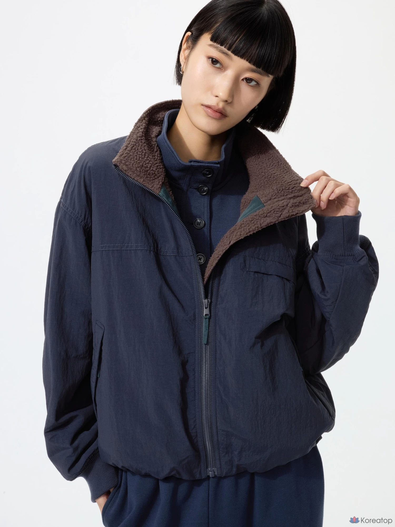 Блузон Uniqlo Fleece Stand Blouson