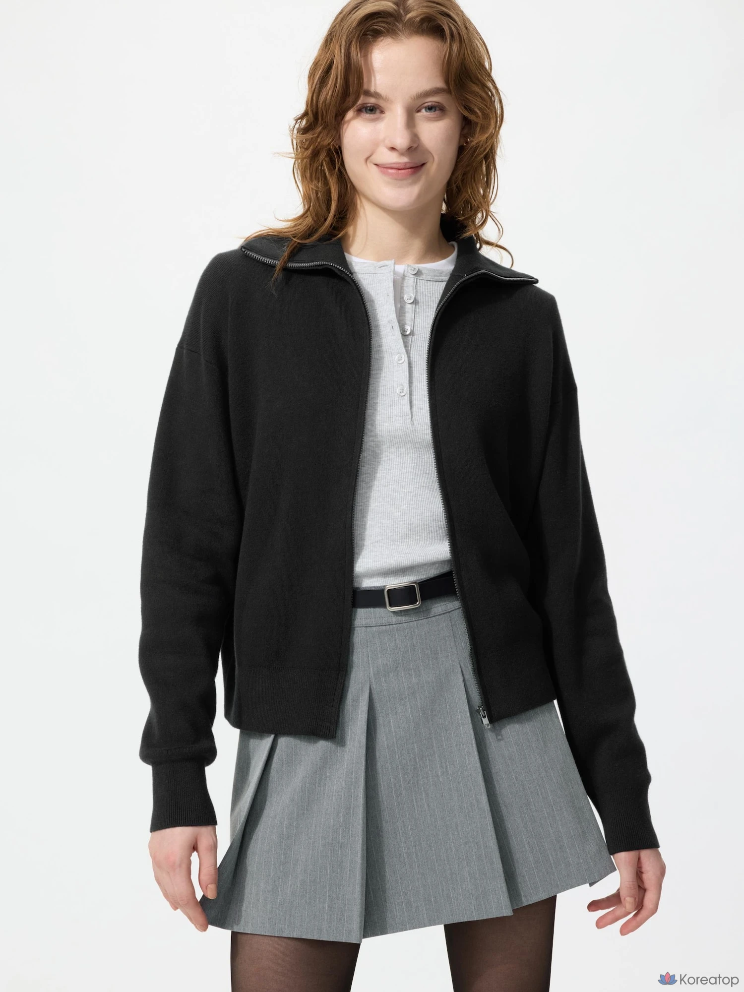 Кардиган Uniqlo Smooth Cotton Full Zip