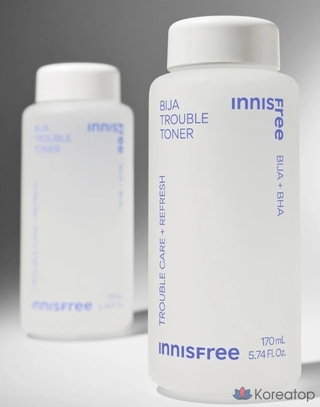 Набор Innisfree Bija Trouble Toner 170 мл + 25 мл + лосьон 100 мл + 25 мл (2 набора)., фото 8