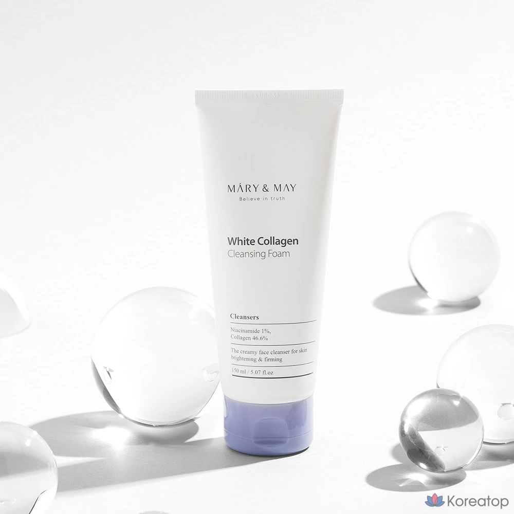 Набор из двух пенок для умывания Marienmay White Collagen Cleansing Foam Duo, 2 шт., 300 мл, фото 4