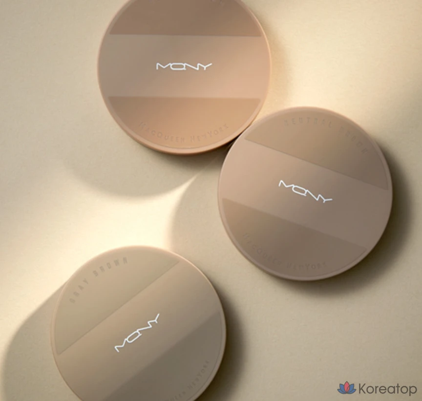 Макияж Mqny New York Fake Up 3-Color Shading, 9 г, серо-коричневый, 1 шт., фото 7