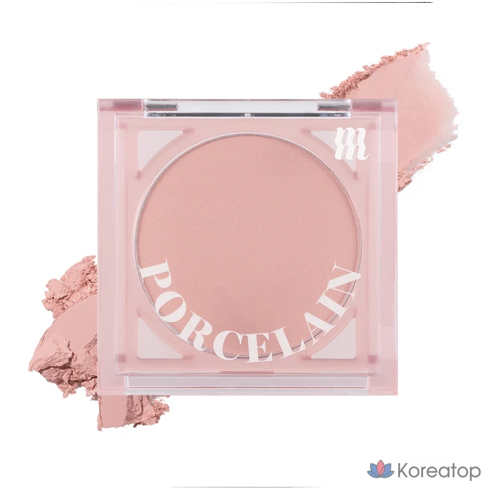 Румяна MERZY Porcelain Cheek Blusher 4,2 г, оттенок Bloom Pink, 1 шт.